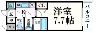 S-RESIDENCE三国WESTの物件間取画像